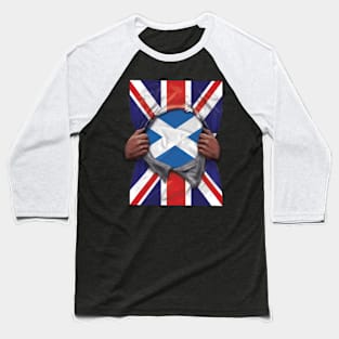 Scotland Flag Great Britain Flag Ripped - Gift for Scottish From Scotland Baseball T-Shirt